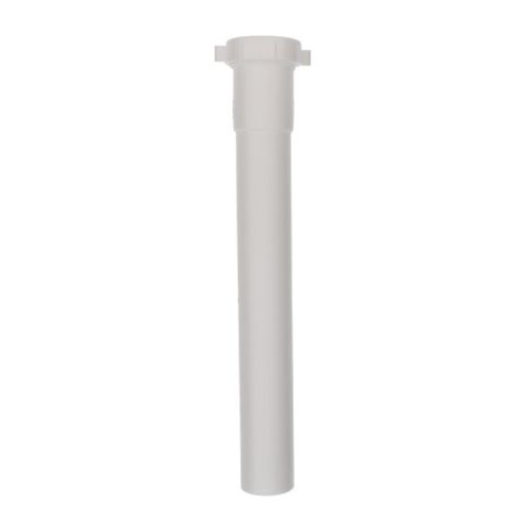 Plastic Slip Joint Extension (1 1/2" x 12") (White)