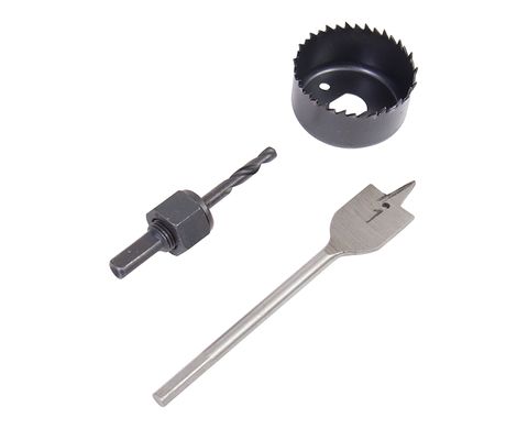 Lock Installation Kit (Metal / Wood Doors) (3 Piece)