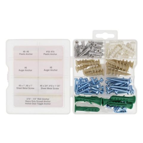 Anchor & Toggle Bolt Kit (112 Pieces)