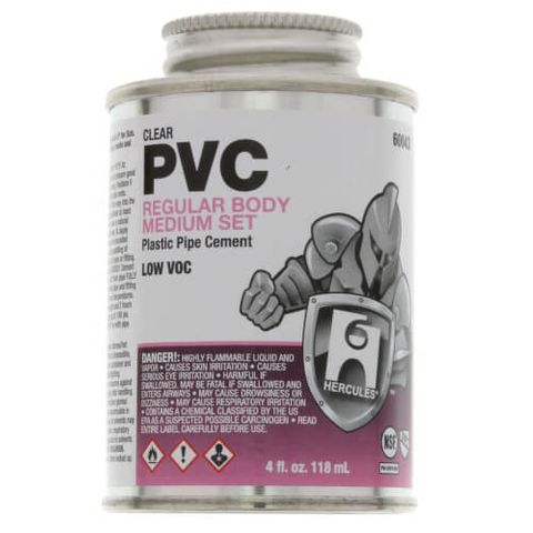 PVC Cement - Clear/Pink (1/4 Pt)