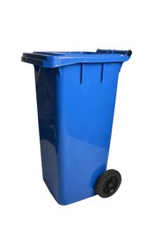 Roll Out Container w/ Lid (32 Gal) (Blue)