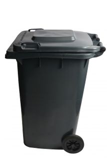 Roll Out Container w/ Lid (32 Gal) (Gray)