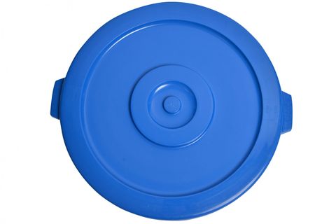 Snap On Lid For 32 Gallon Commercial Garbage Can (Blue)