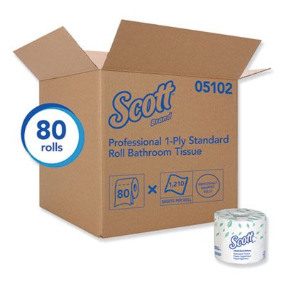 Scott Bathroom Tissue (1 Ply) (1210 Sheet) (80 Case)