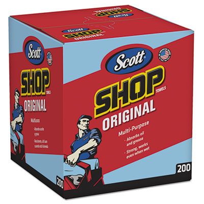 Scott Shop Towels In A Box (Blue) (200 Sheet)