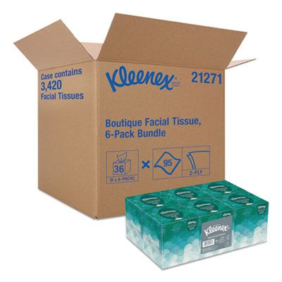 Kleenex Facial Tissue (2 Ply) (95 Sheet) (36 Case) (Square Box)