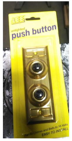 2 Door Bell Button (Brass)