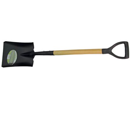 Square Point Shovel (D-Grip) (Wood Handle)