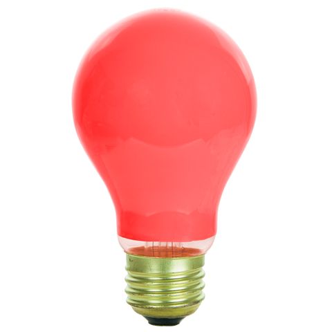 Red Incandescent Light Bulb (25 Watt) (2 Pack)