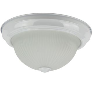 Dome Fixture (E26) (White) (Frosted Glass) (11")