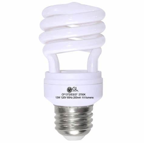 CFL Mini Spiral Light Bulb (13 Watt) (27K)