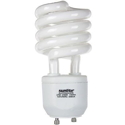 GU24 Spiral Light Bulb (18 Watt) (27K)