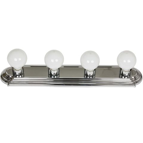 4 Bulb Vanity Fixture (Chrome) (24")