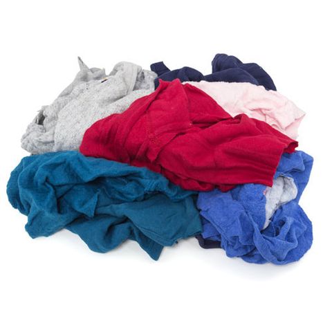 Colored Cotton Wiping Rags (25 lb)