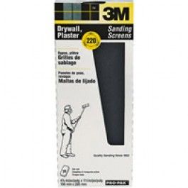 3M Drywall Sanding Screen (220 Grit) (4 3/16" x 11") (10 Pack)