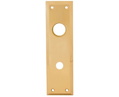 Escutcheon Plate w/ Knob & Cylinder Hole (2 3/4" x 10")