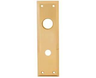 Escutcheon Plate w/ Knob & Cylinder Hole (2 3/4" x 10")