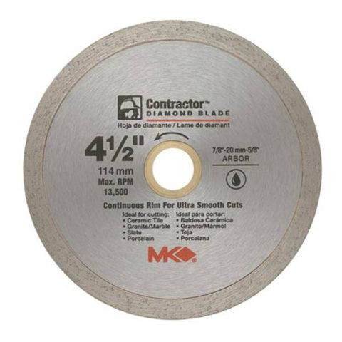 Tile/Marble Wet Saw Blade (Continuous) (4 1/2")