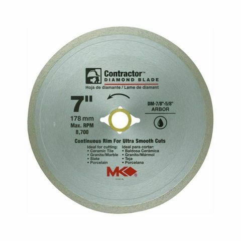 Tile/Marble Wet Saw Blade (Continuous) (7")