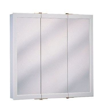 Tri-Door Medicine Cabinet (White) (24" x 24")
