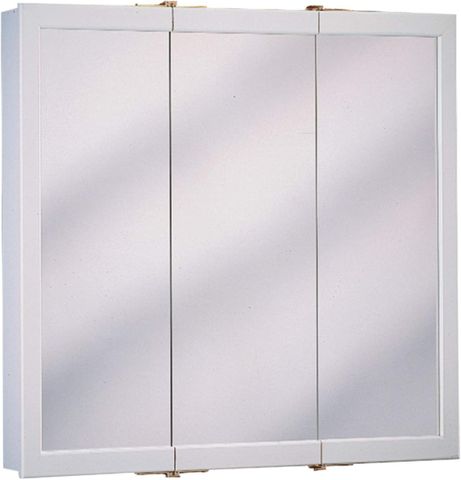 Tri-Door Medicine Cabinet (White) (24" x 24")