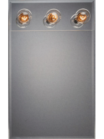 Medicine Cabinet w/ 3 Light Fixture (Metal) (18" x 30")