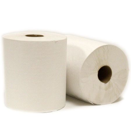 Hardwound Roll Towels (White) (800') (6 Case)