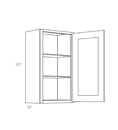 Oak Wall Cabinet (9" x 30")