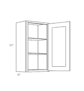 Oak Wall Cabinet (12" x 30")
