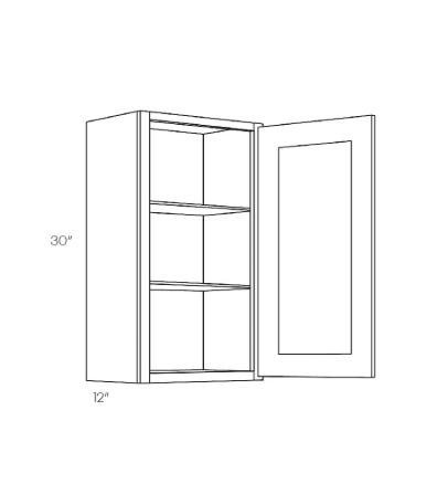 Oak Wall Cabinet (12" x 30")