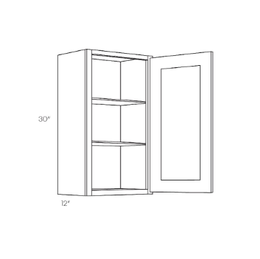Oak Wall Cabinet (18" x 30")