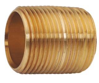 1/2" X CLOSE Brass Nipple