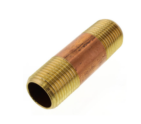 1/2" X 2" Brass Nipple