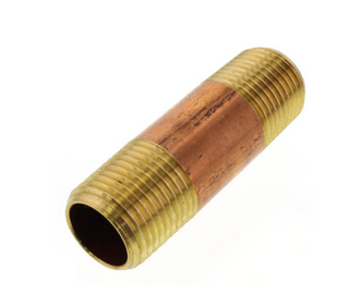 1/2" X 2" Brass Nipple