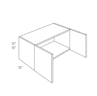 Oak Wall Cabinet (30" x 12")