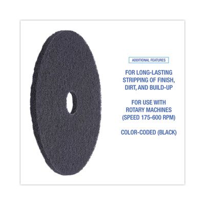 18" Black Floor Pad (5 Case)