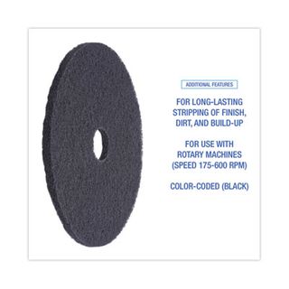 18" Black Floor Pad (5 Case)