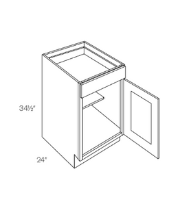 Oak Base Cabinet (9")