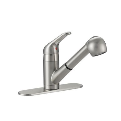 Pull-Out Kitchen Faucet (Satin Nickel)