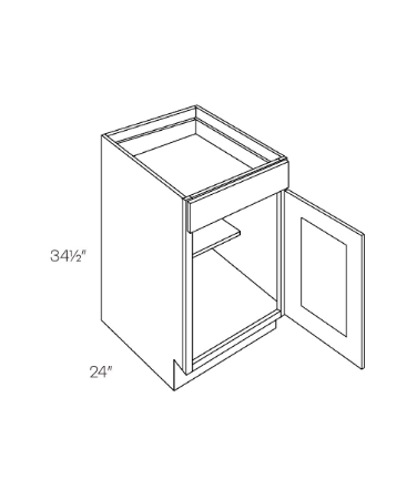 Oak Base Cabinet (21")