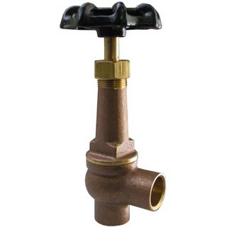 Copper Long Bonnet  Angle Stop Valve (1/2") - Sweat