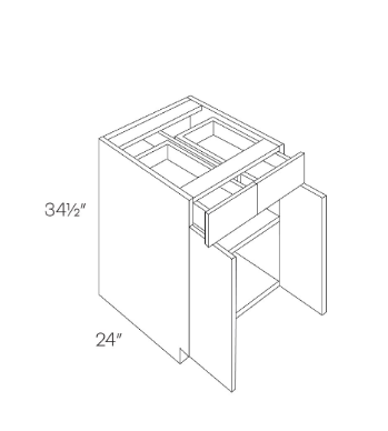 Oak Base Cabinet ( 33")