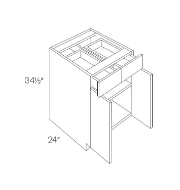 Oak Base Cabinet (42")