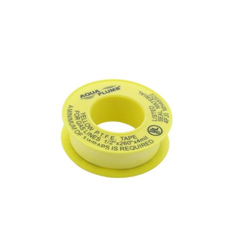 Yellow Gas Teflon Tape (1/2"x 260")