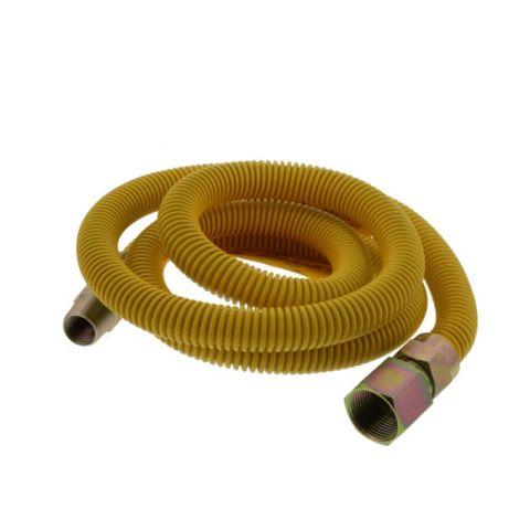 Yellow 60" Gas Connector (1/2" MPT w/ 3/8" FPT X 3/4" FPT)