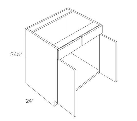Oak Sink Base Cabinet (30")