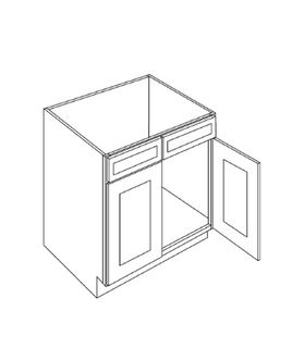 Oak Sink Base Cabinet (33")