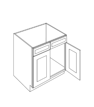 Oak Sink Base Cabinet (33")