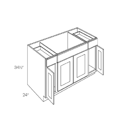 Oak Sink Base Cabinet (60")