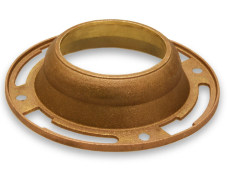 Toilet Bowl Floor Flange (Brass) (Offset)
